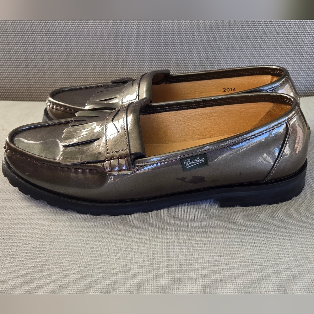 Brass Boot Metallic Loafers for Men
